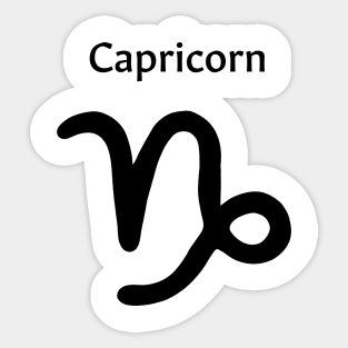 Capricorn zodiac sign merchandise Sticker